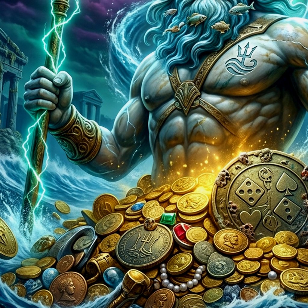 Ảnh bìa Mega Ace V9BET với bàn chơi game bài và biểu tượng phần thưởng lần nạp đầu